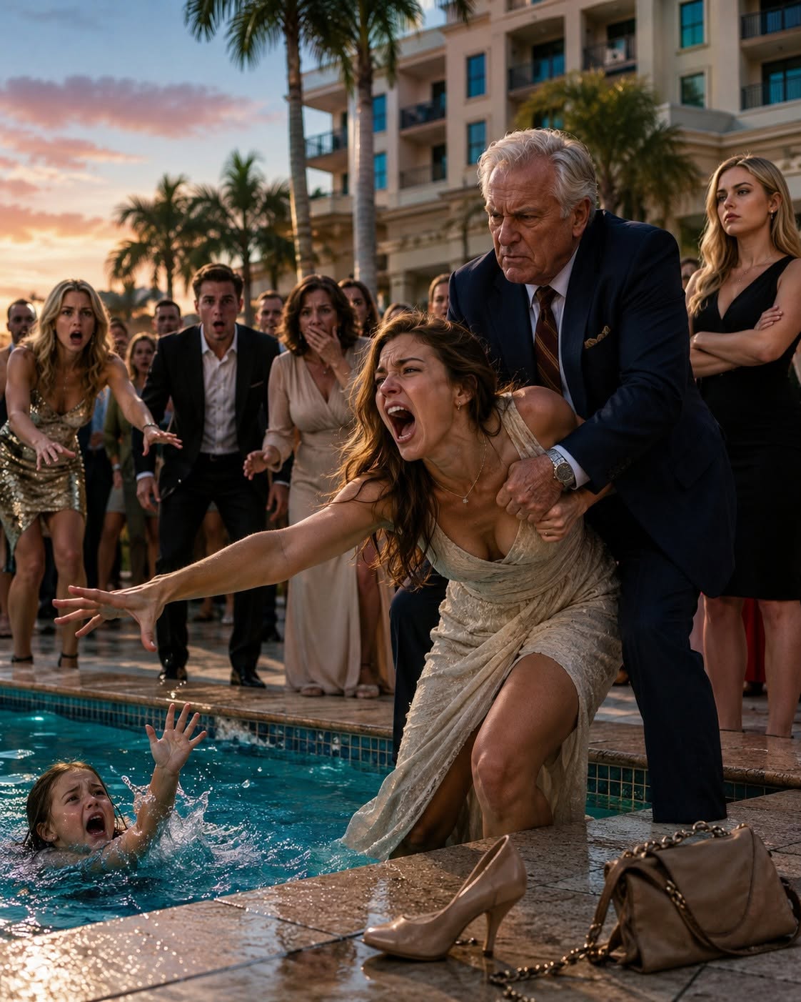 My sister was smiling just before my young daughter fell into the hotel pool. When I rushed to save her, my father seized my arm and would not release me. None of them ever thought I would strip away everything they cared about.