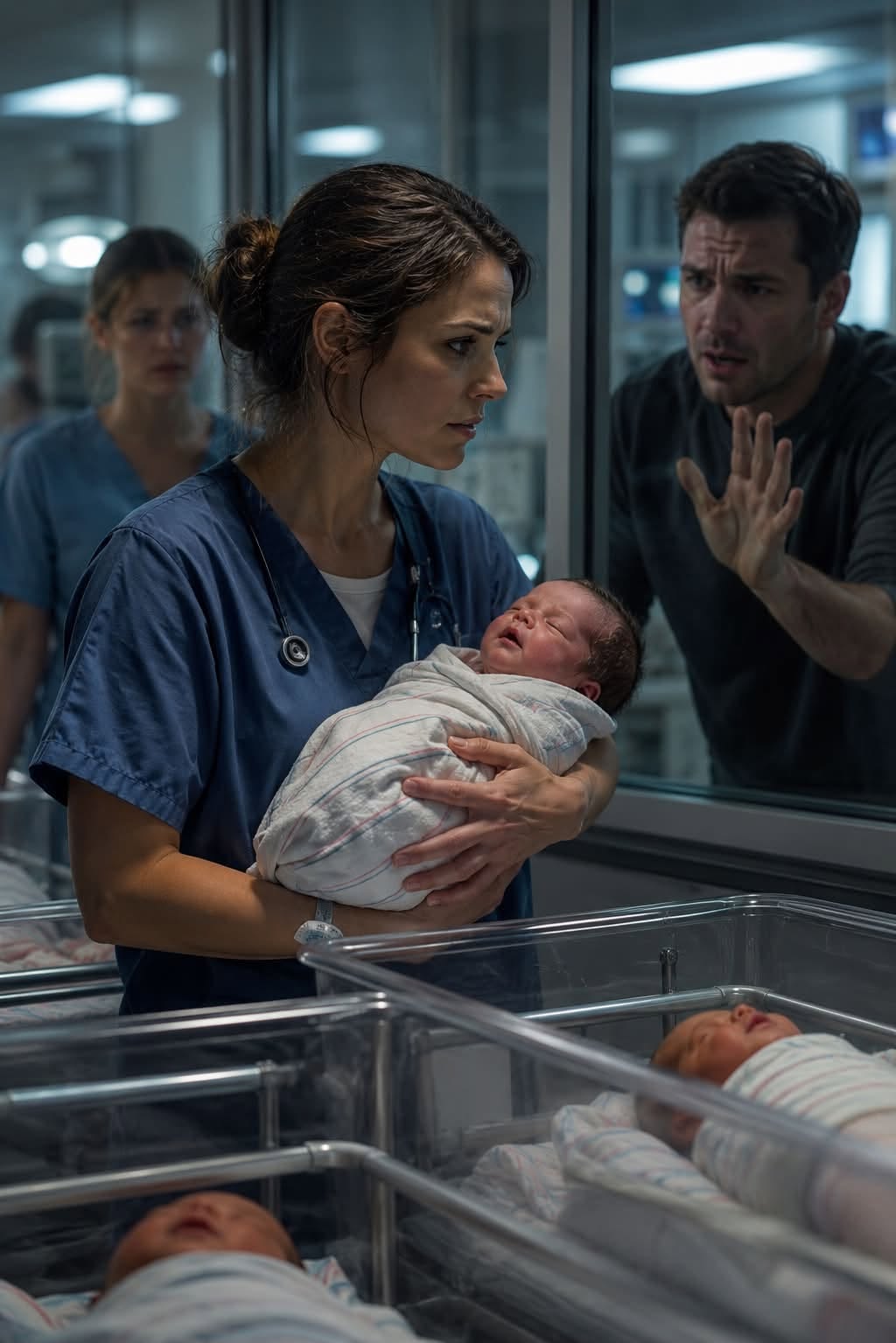 At 2:14 in the morning, Nurse Megan Cole locked six newborns behind two steel doors and refused to return a single one to its mother.