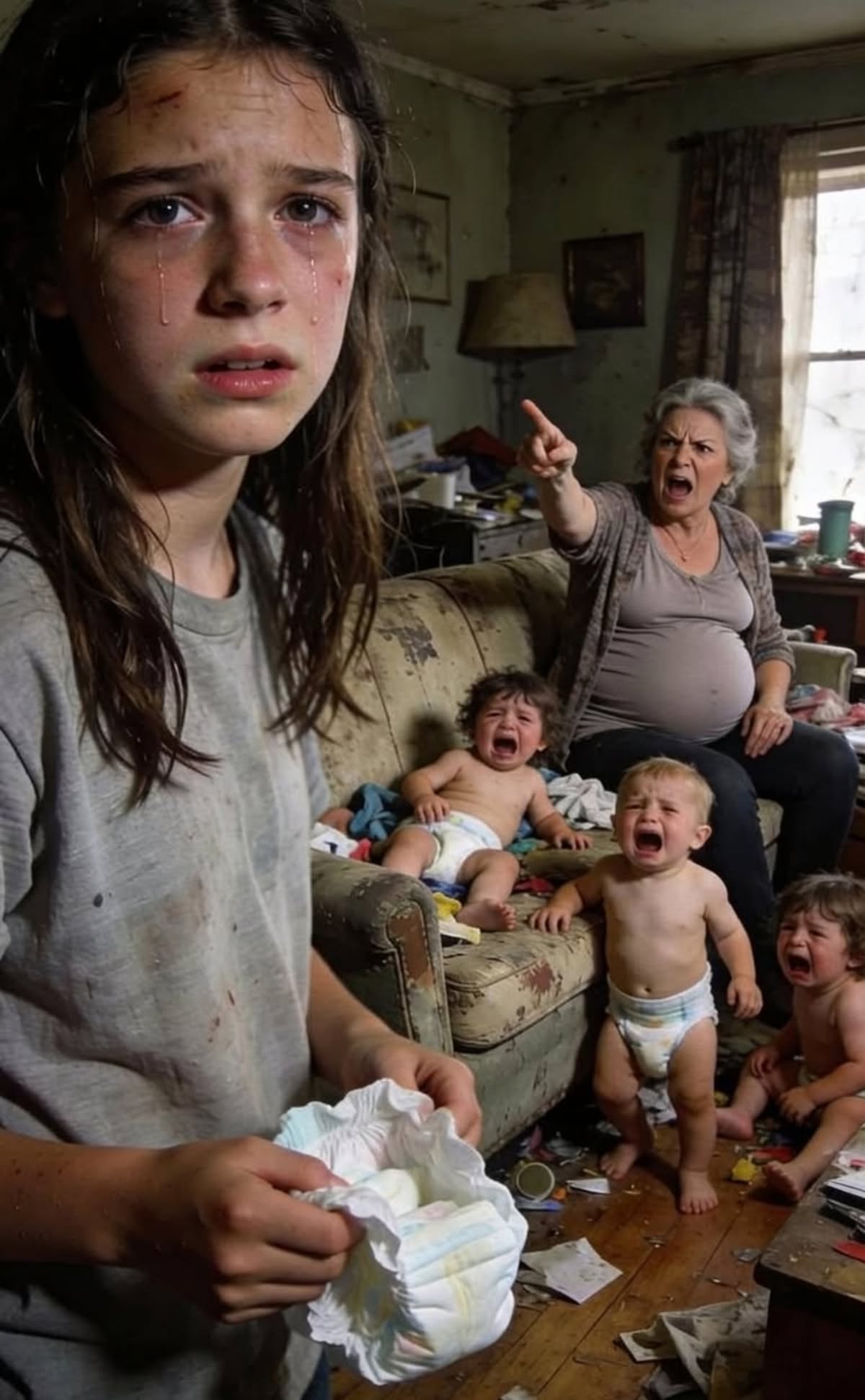 My mom was pregnant with her seventh child…