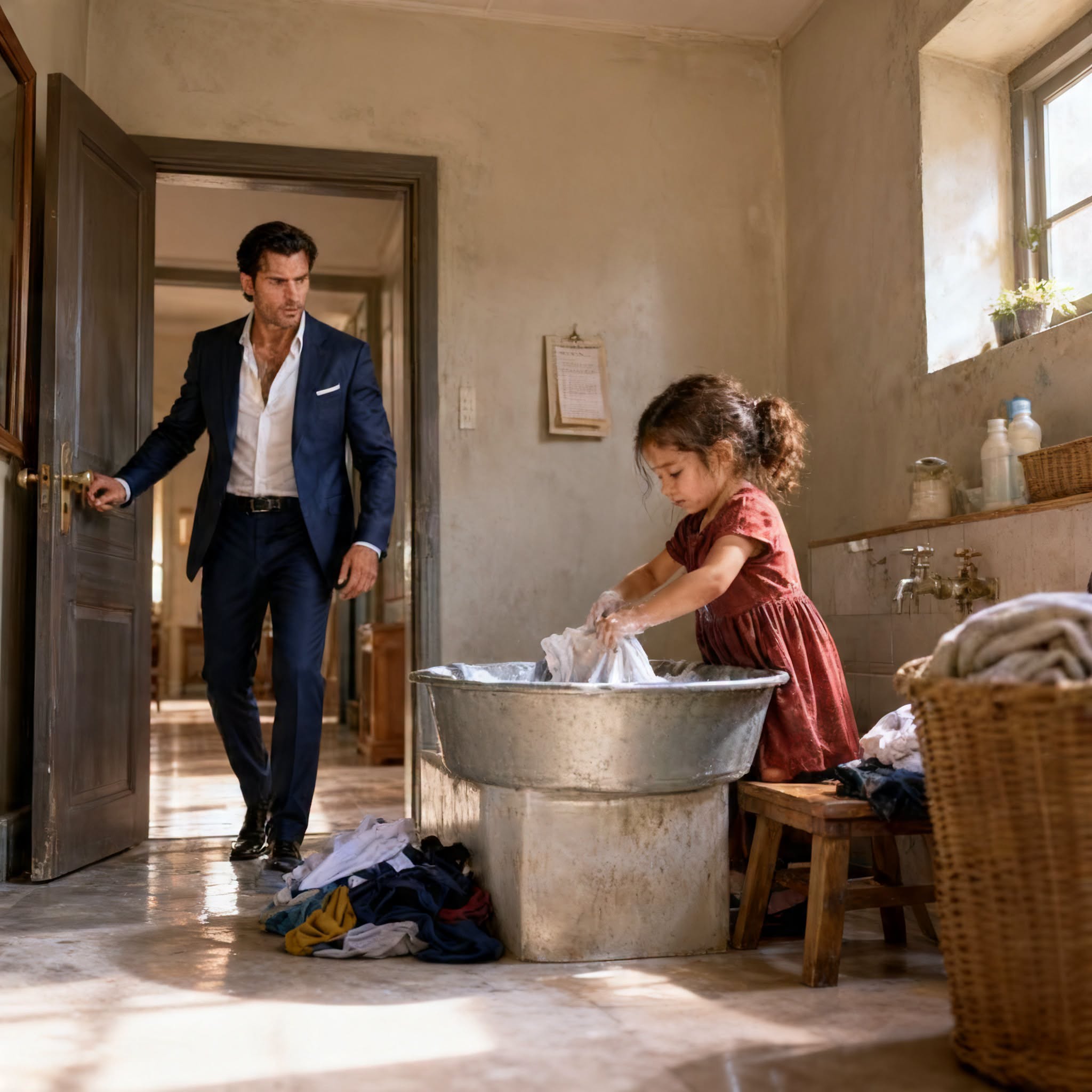 THE MAID’S THREE-YEAR-OLD DAUGHTER TRIED TO WASH A MAFIA BOSS’S SHIRT—AND THE MAN WHO CAME HOME EARLY DISCOVERED THE FAMILY HE THOUGHT HE’D LOST FOREVER