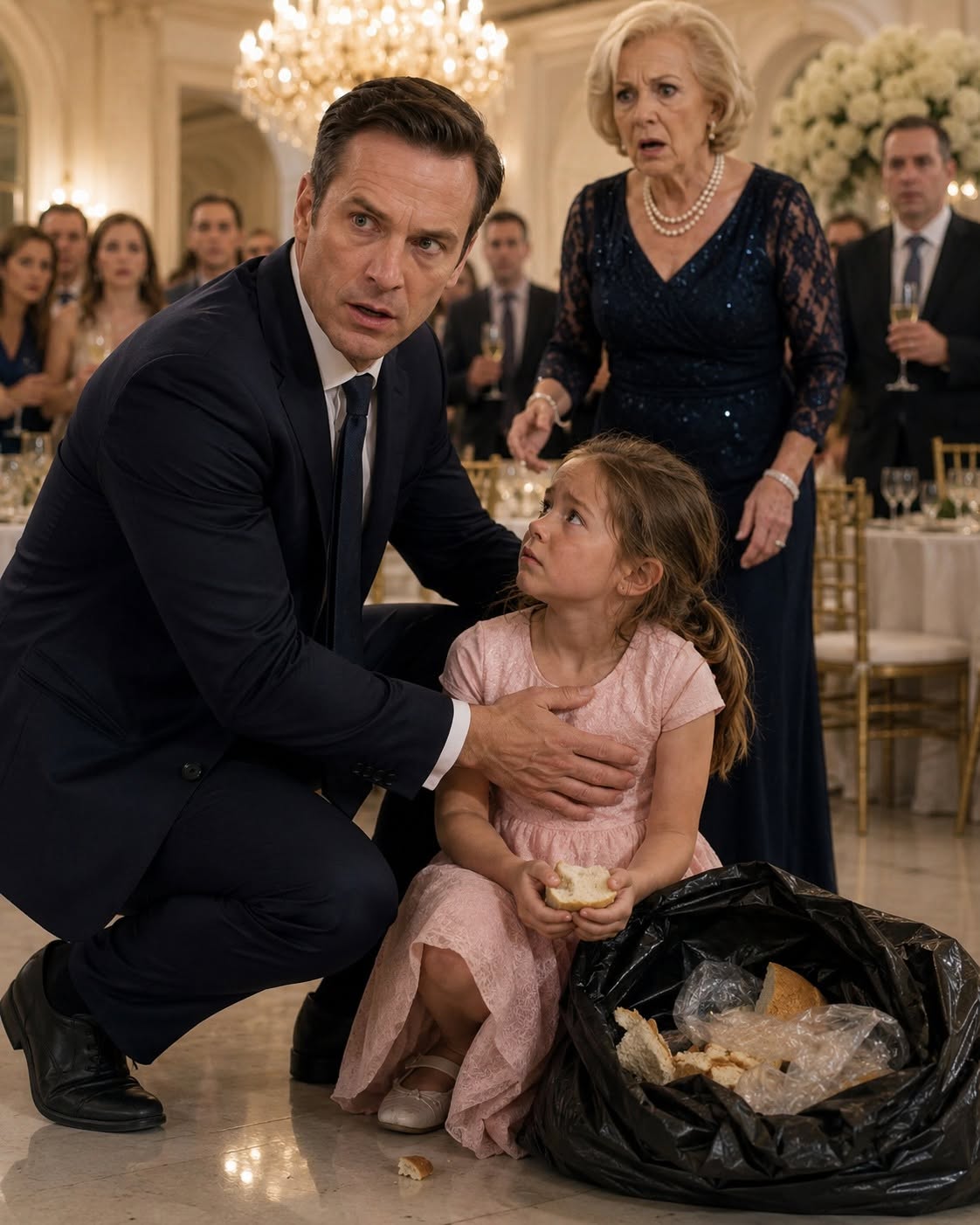 My own daughter was digging bread out of a garbage bag while my mother's lavish birthday party carried on just a few feet away—and I'd been sending fifty thousand dollars every month to support her. When I demanded to know where the money had gone, the woman I trusted most smiled... until one loyal witness shattered the lie she'd hidden for years.