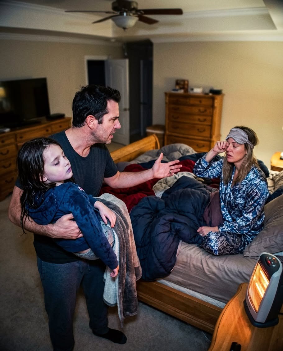 My eight-year-old daughter sent me five voice notes, crying: “Daddy, I’m so cold… Rachel won’t let me change.” When I got home, my wife was asleep, the heater was turned off, and Sophia was no longer responding.