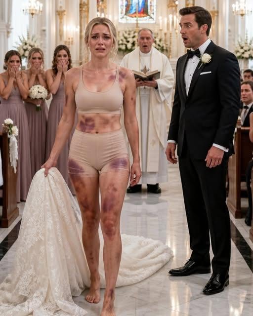 As We Stood Before the Altar, the Groom Leaned Close and Murmured, “From This Day Forward, You Do What I Say. Never Forget Who’s in Charge.” I Smiled Calmly and Answered, “If You Wanted a Wife… Then It’s Time You Met My Witness.”
