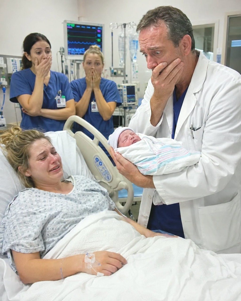 After the divorce, there was no one left for me to rely on. Because I was carrying a child, I forced down my pride and took any work I could get. The day labor started, I drove myself to the hospital, shaking at every red light. Only minutes after my baby let out his first cry, the doctor looked down at him—and suddenly started crying. “This… this shouldn’t be possible,” he whispered.