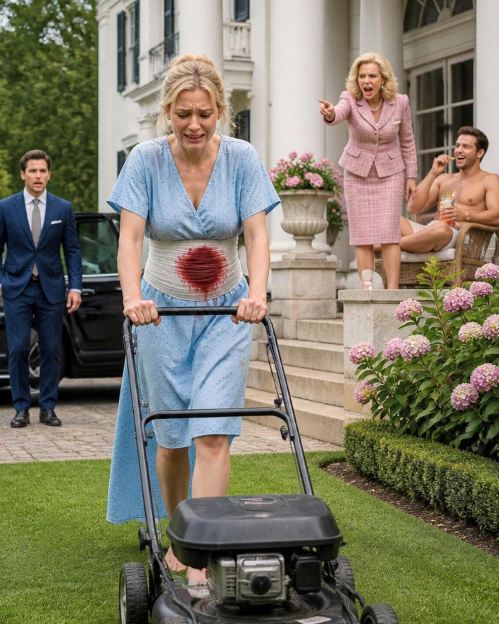 Just Two Weeks After My Can:ce.r Surgery, My Mother-in-Law Dumped My Prescription Pain Medication Into the Toilet and Said, “We Don't Tolerate Dr/u/g @d/di/cts in a Christian Household.” My Husband Backed Her, Threw Away My Medical Supplies, and Ordered Me to Mow the Lawn Under the Blazing Texas Sun. Curled Up on the Bathroom Floor, Fighting Back Tears, I Didn't Ask Either of Them for Mercy. I Picked Up a Hidden Phone Instead—and Within Two Days, Their Carefully Built Life Began Falling Apart.