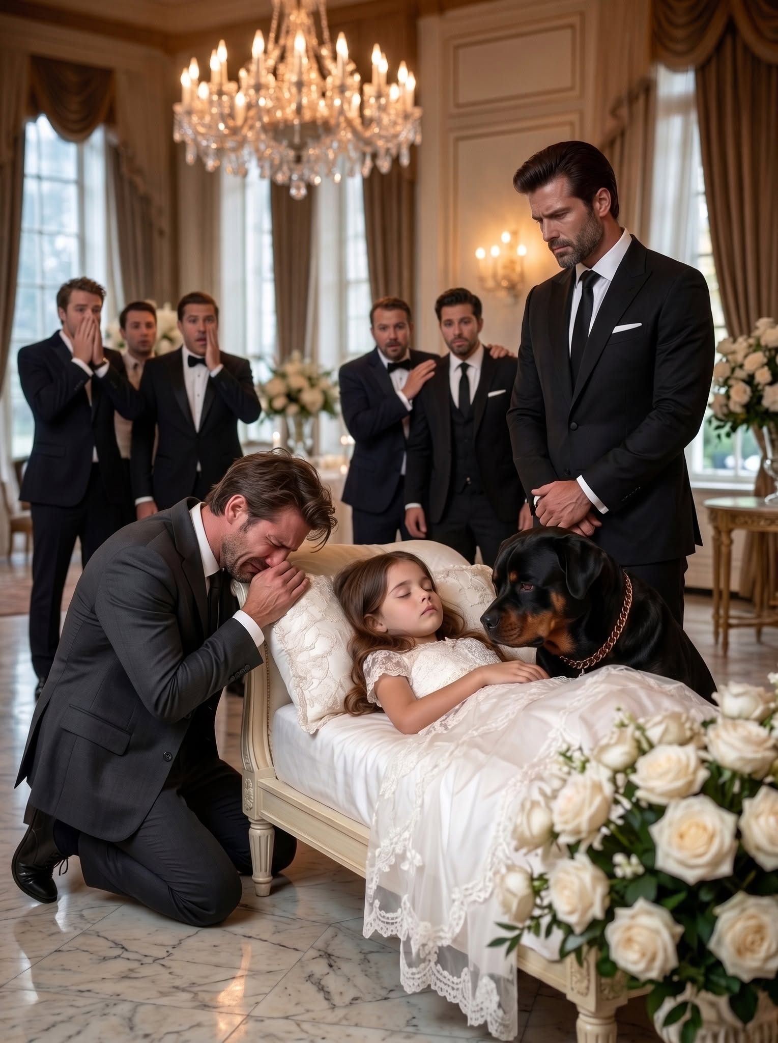 The most powerful mafia boss in Queens brought his deadliest dog to a little girl’s funeral—only for the beast to refuse to leave her coffin and growl at the boss’s most trusted underboss. Everyone thought the dog had lost control, until one phone call exposed a betrayal tied to the child’s death. But the real nightmare began when Bruno pressed his ear back to the coffin… as if something inside was still alive.