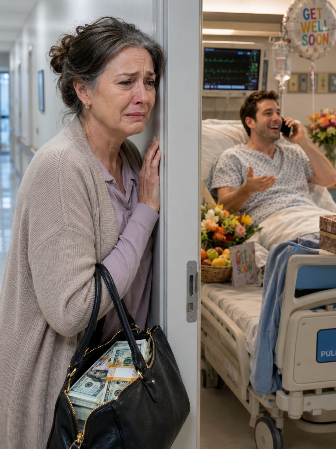 I Arrived at the Hospital Carrying a $200 Million Lottery Ticket, Ready to Save My Only Son—Until I Overheard Him Say, “Mom Always Rescues Me.” I Never Walked Into His Room. Instead, I Turned Off My Phone and Began Uncovering the Debts Hidden Under My Name. What I Found Changed My Life Forever.
