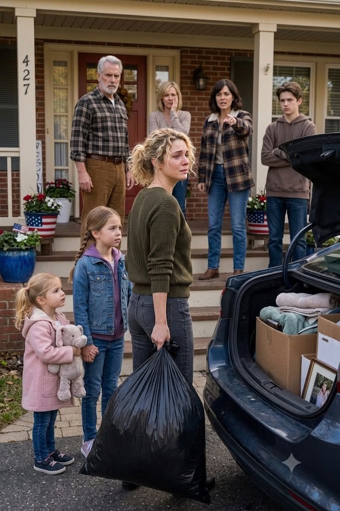 My Husband Cheated. I Packed My Kids And Drove To My Parents' House. My Father Opened The Door, Looked At My Three Children Standing Behind Me, And Slowly Closed It. My Brother Said, "No Space." My Sister Called Me, "Impulsive." I Picked Up That Garbage Bag, Walked Back To My Car, And I Whispered Three Words...