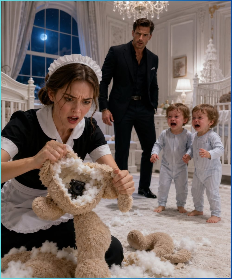 The Mafia Boss’s Twins Screamed Every Night Until a Maid Ripped Open Their Teddy Bear and Found Who Was Watching