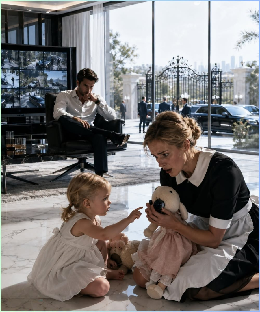 The Billionaire Mafia Boss Watched Every Enemy Outside His Gates Until the Maid’s Toddler Found the Camera Hidden Inside Her Doll