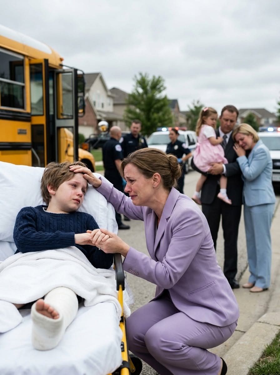 During the accident, my husband pulled our son's hand away so he could rescue his first love's daughter first. “Mom, I don't want Dad anymore,” he whispered before going into a four-hour surgery. I didn't argue. I called my lawyer and left my wedding ring on the table. The next morning, he discovered what I had been preparing for six years.