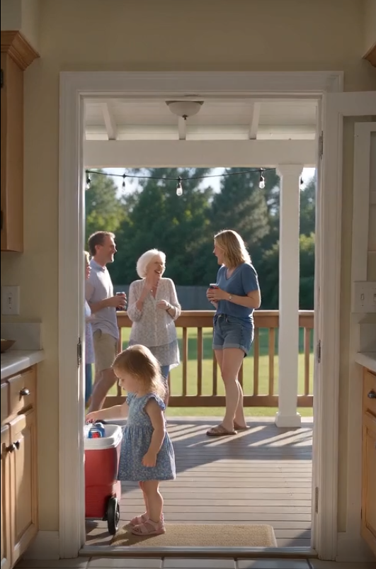 "My father yanked off his belt and lashed out at my toddler during his own birthday party—and seconds later, my daughter hit the tile floor so hard the entire celebration went silent.