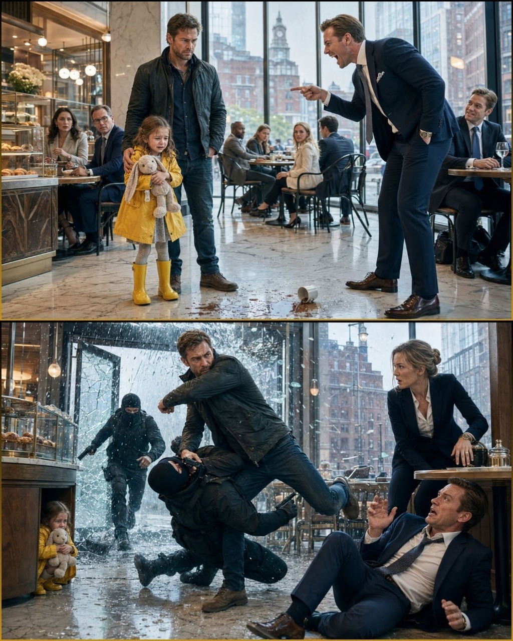 They Laughed at the Single Dad in the Café—Until He Moved Like Delta Force in 2 Seconds