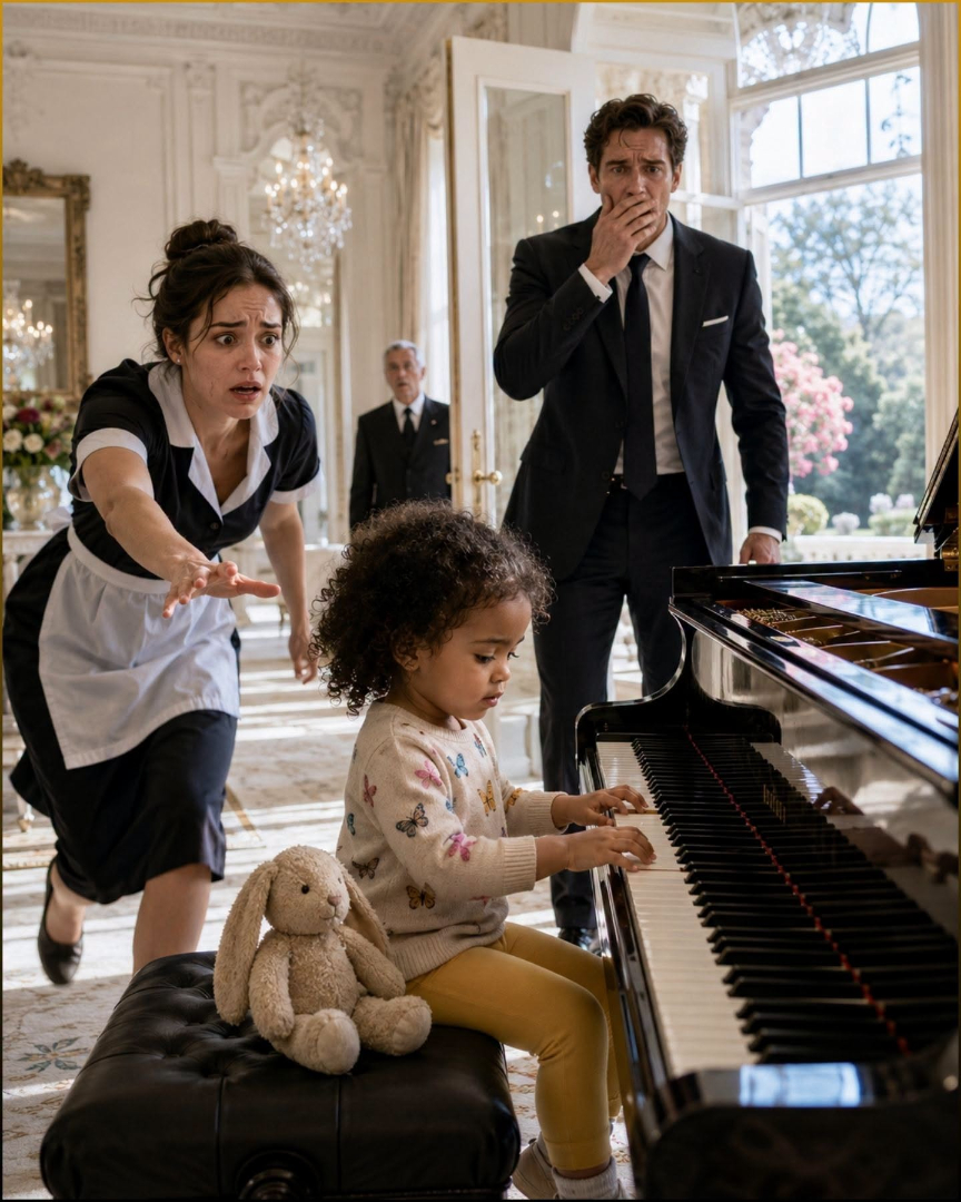 “Keep the Maid’s Kid Out of Sight,” the Billionaire Said—Until Her Tiny Hands Played the Song His Dead Wife Never Let Anyone Hear, Then Revealed Who Really Brought It Home