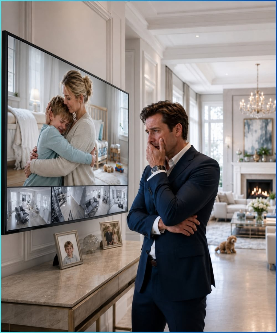 The millionaire installed hidden cameras to expose the nanny, but what his little boy did on the recording shattered him