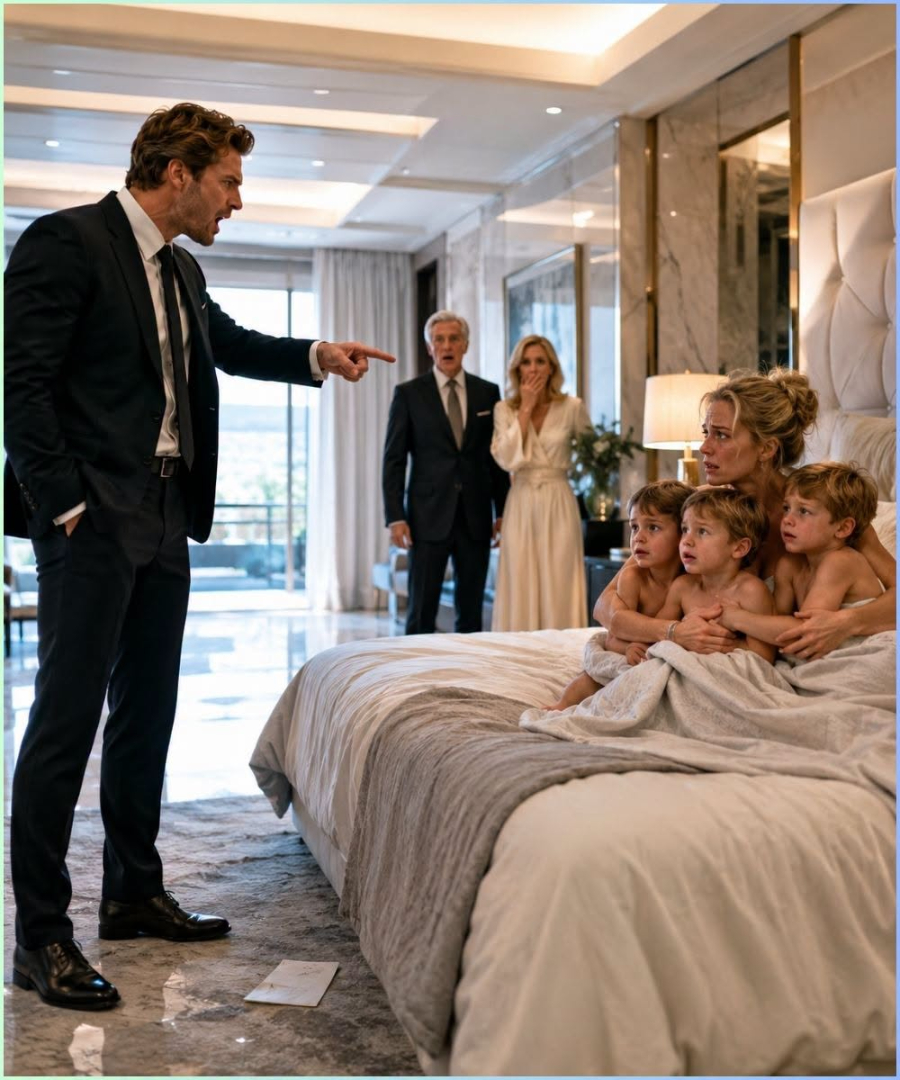 The Millionaire Boss Fired the Quiet Maid He Found in Bed With His Triplets, but the Note She Left Behind Exposed Who Had Been Abandoning Them All Along