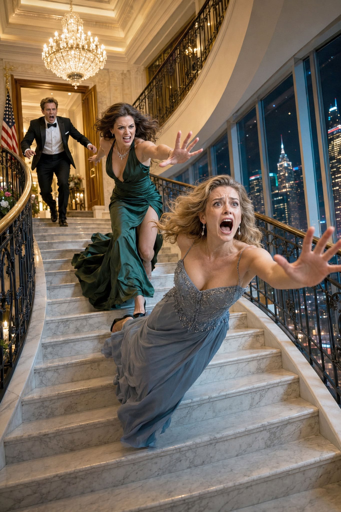 The CEO’s Mistress Pushed His “Poor” Wife Down the Stairs While He Ordered the Cameras Erased—But the Mafia Boss Watched Everything, and Months Later...