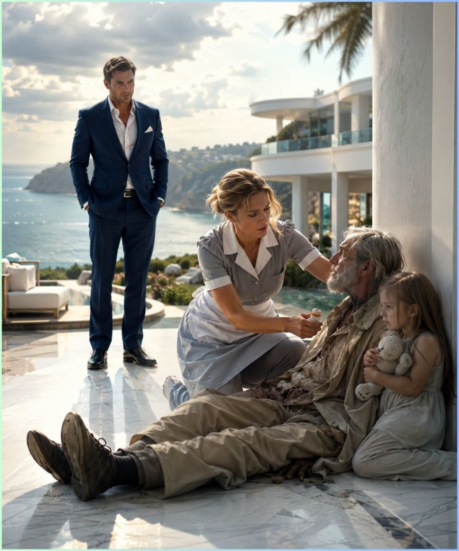 The Billionaire Resort Boss Watched a Maid Risk Her Daughter’s Medicine for a Forgotten Old Man, but When the Stranger Called Him Son, Fifteen Years of Pride Began Tearing His Empire Apart