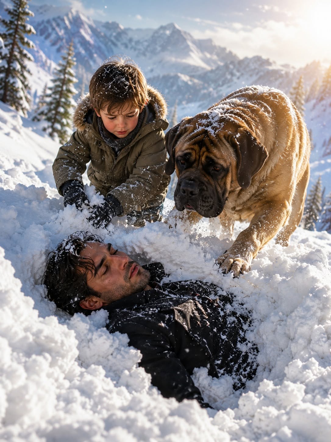 The Little Boy and His Dog Find the Mafia Boss Buried Alive — Then the Man He Saved Became Someone New