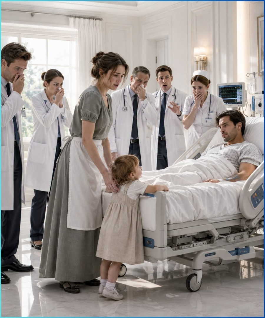 The Maid’s Toddler Refused to Leave the Mafia Boss’s Hospital Room, and What She Smelled Made Every Doctor Turn Pale