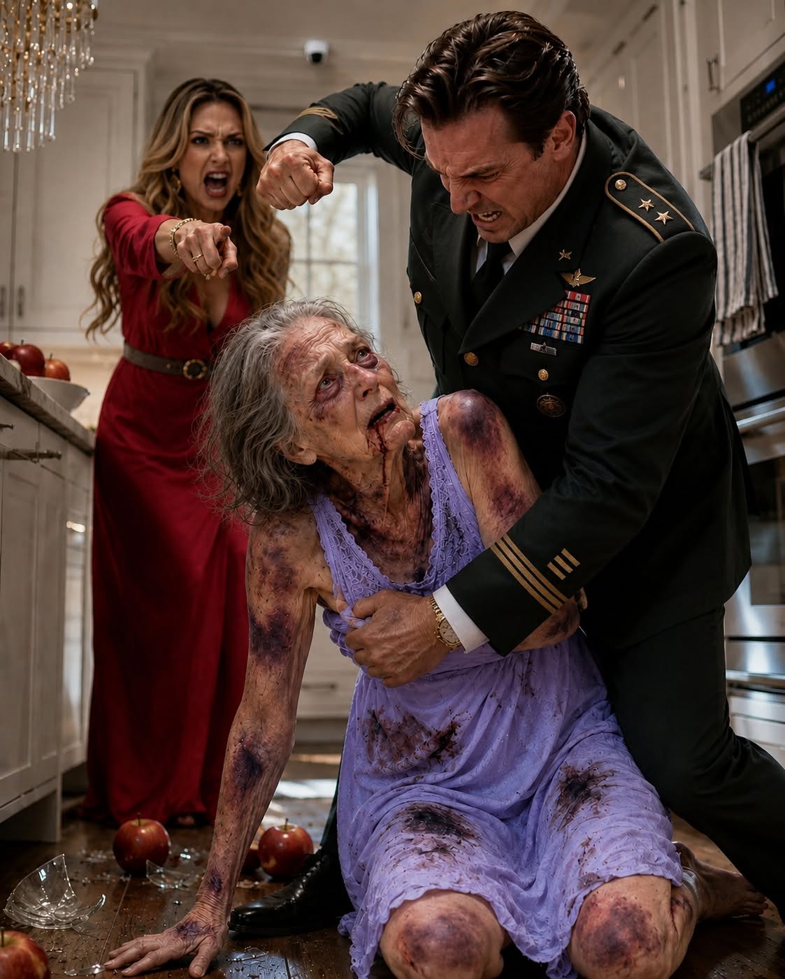 My daughter demanded the three million dollars from the sale of my farm, and when I refused, my oldest son punched me hard enough to break a rib. They thought twenty minutes of threats would force me to surrender—but they had no idea the camera above my pantry had already sealed their fate.