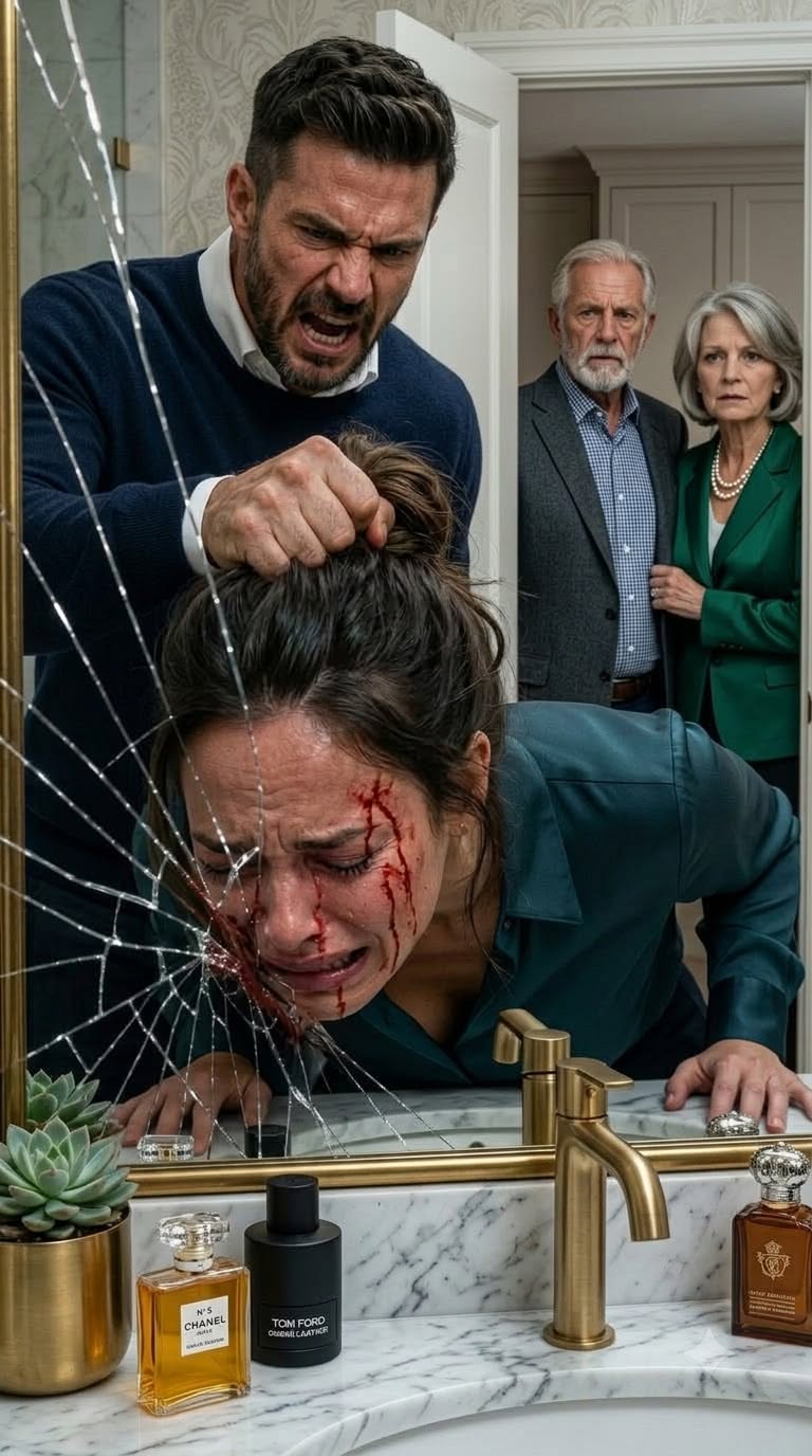 An hour before the guests arrived, my husband smashed my face into the bathroom mirror. His mother stepped over the silver shards and sneered, "Clean up this disgusting mess." They thought I was just a fragile, terrified wife. They didn't know about the matte-black federal distress fob hidden deep in my pocket. Three silent clicks would bring a tactical raid. But when my trembling fingers finally reached for it, my blood ran absolute cold. The device was broken. Discovery meant death. I had less than a second to make the most terrifying gamble of my life...