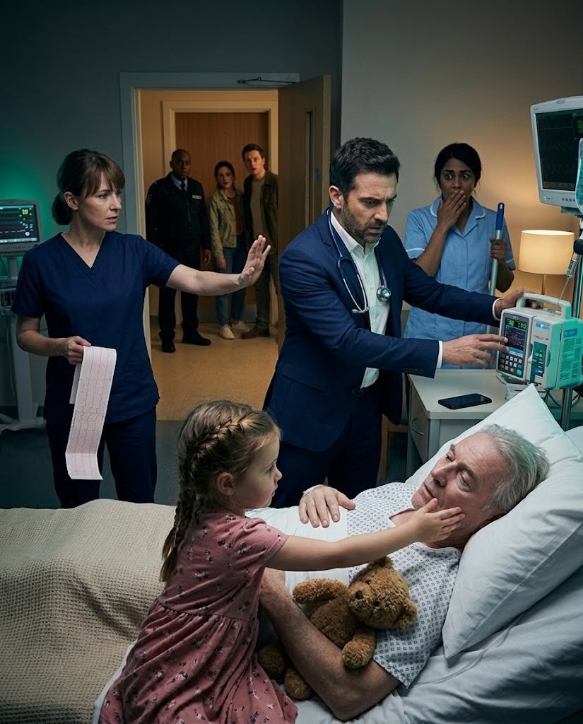 The chief doctor pointed at my three-year-old daughter curled beside the dying billionaire and said, "Get that cleaner’s child out before she kills him."