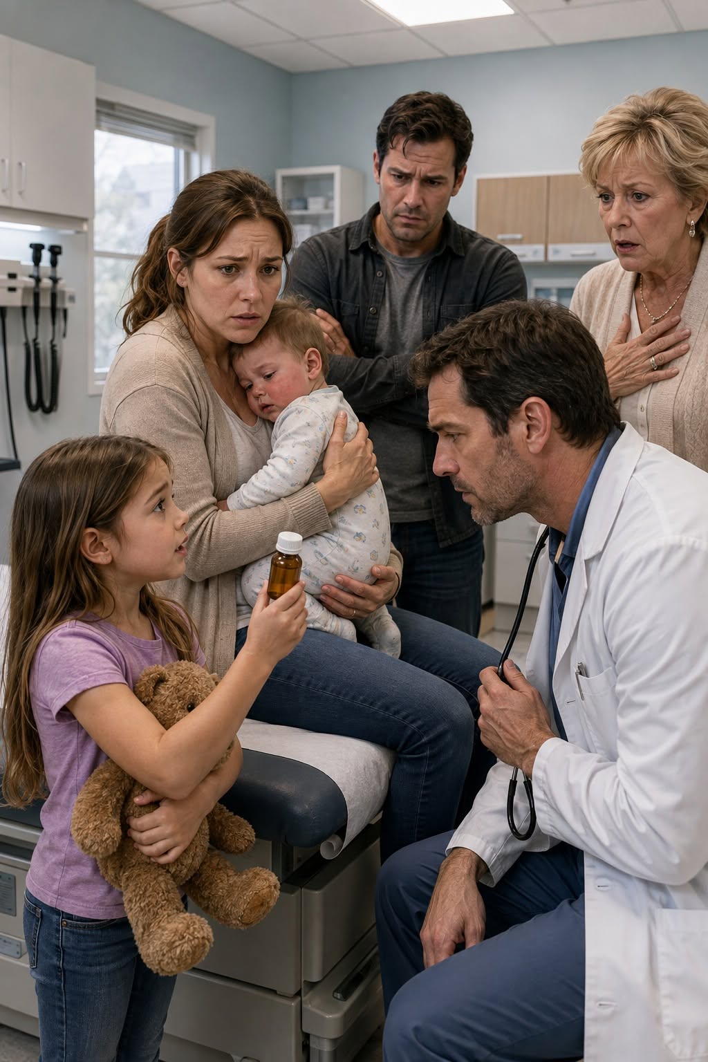 My Baby Was Burning at 104 Degrees, and Everyone Said I Was Hysterical. Then My Seven-Year-Old Daughter Pulled a Medicine Bottle From Her Teddy Bear.