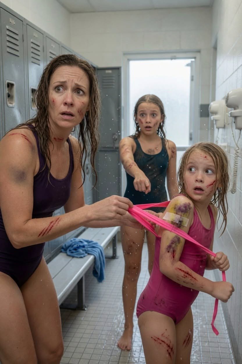 “My sister asked me to watch my niece for the weekend, so I took her to the local pool with my daughter.