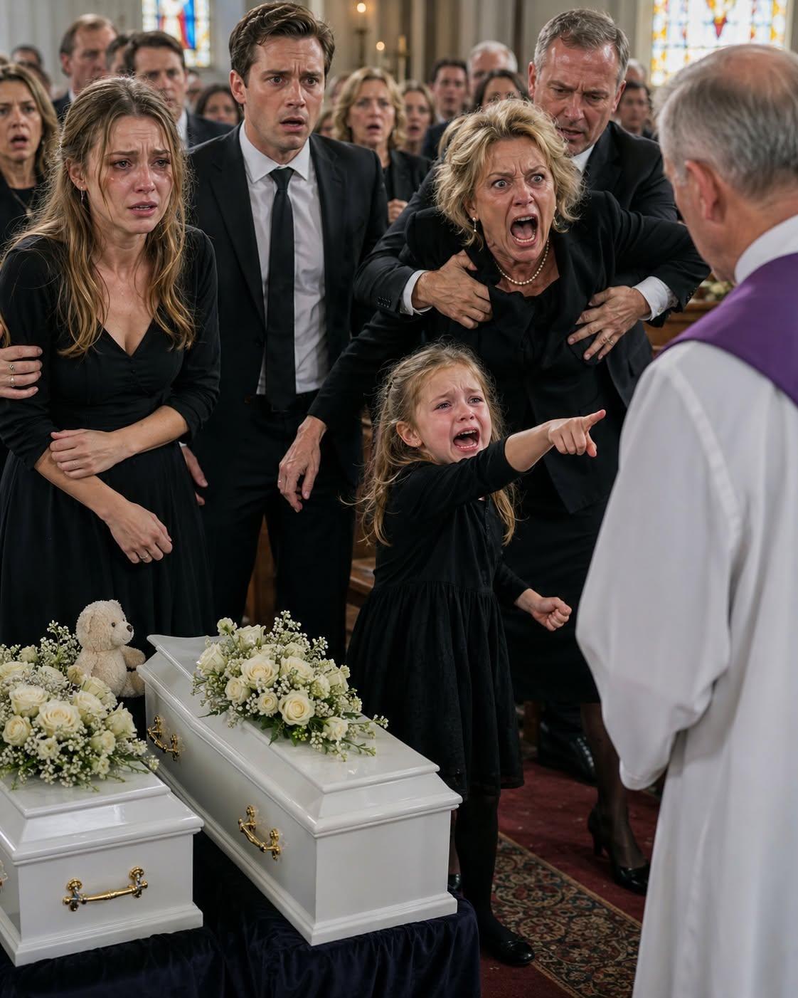 At the funeral of my twins, who died in their sleep, my mother-in-law said, “God took them because H