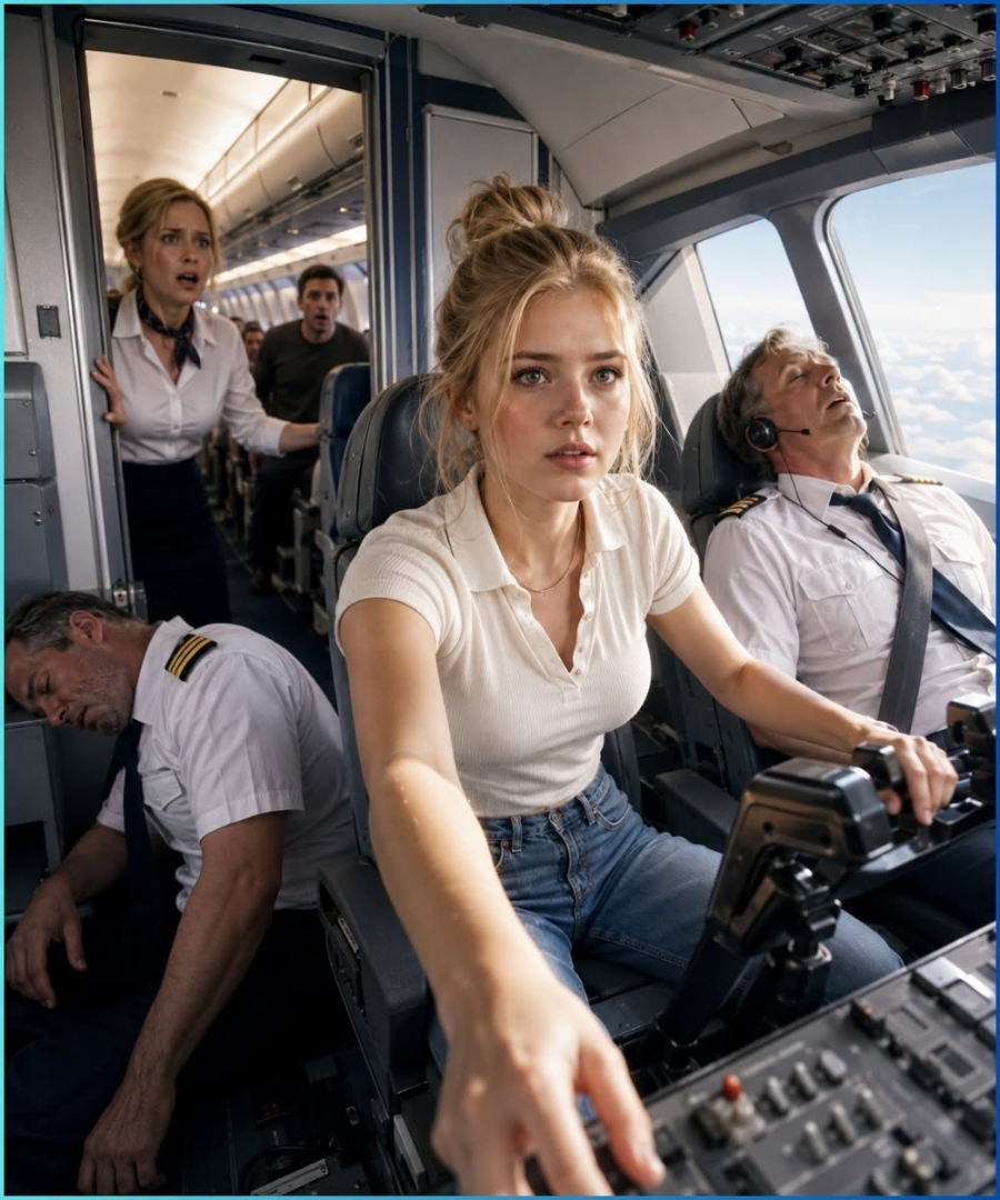They Dismissed Her as Just a College Girl Until Both Pilots Collapsed and 300 Lives Fell Into Her Hands