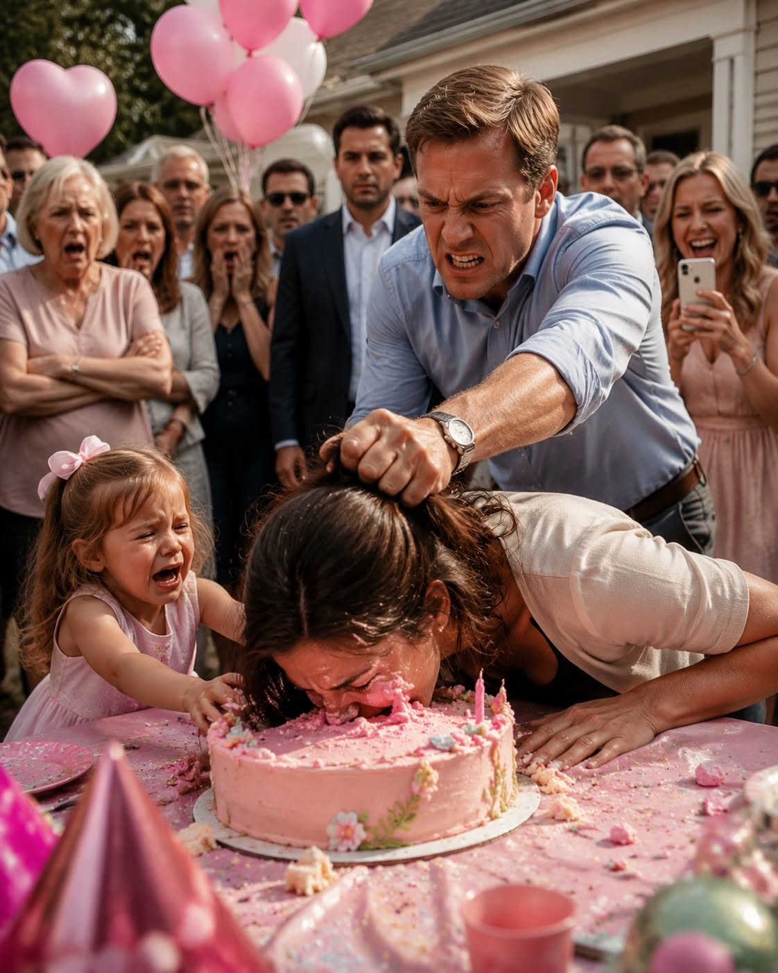 My husband shoved my face into our daughter's birthday cake in front of 47 guests—but he had no idea I was the missing billionaire heiress who would soon change his life forever