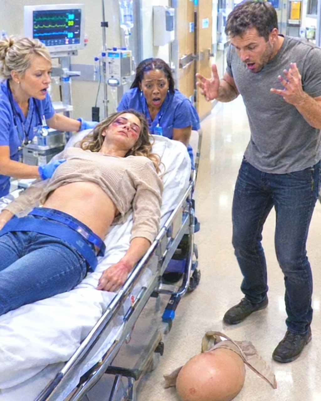 By the time Daniel Carter carried his wife through the emergency room doors, she was barely breathing.