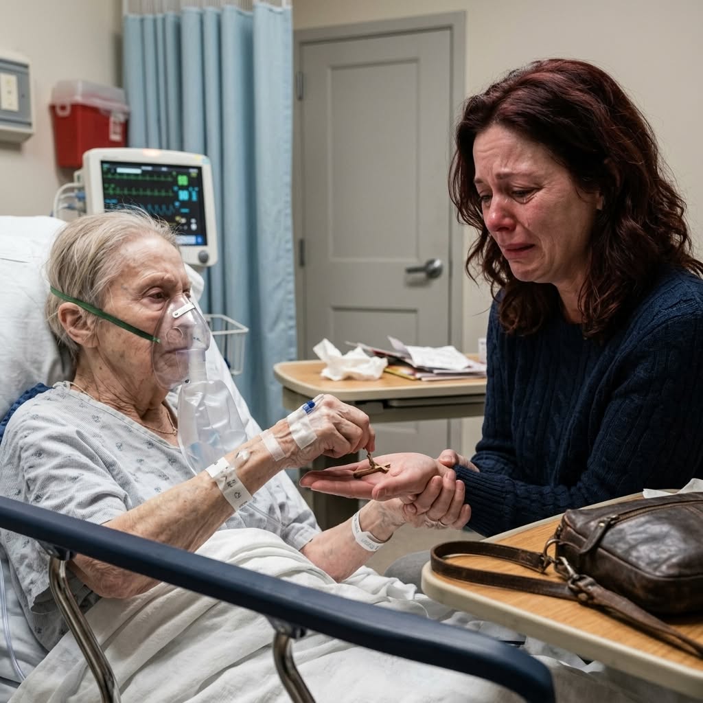 I called my husband 31 times from the ER while his mother was dying. On the 31st call, another woman answered. “He’s in the shower. We’re in Maui. Stop calling, desperate wife,” she laughed as the sound of crashing waves filled the background. He had faked a business trip just to disappear with his mistress. Every cruel word reached my dying mother-in-law’s ears. Fury ignited in her fading eyes as she pressed a hidden silver key into my hand. With her final breath, she silently mouthed two words—"Destroy him." A second later, the heart monitor went flat.