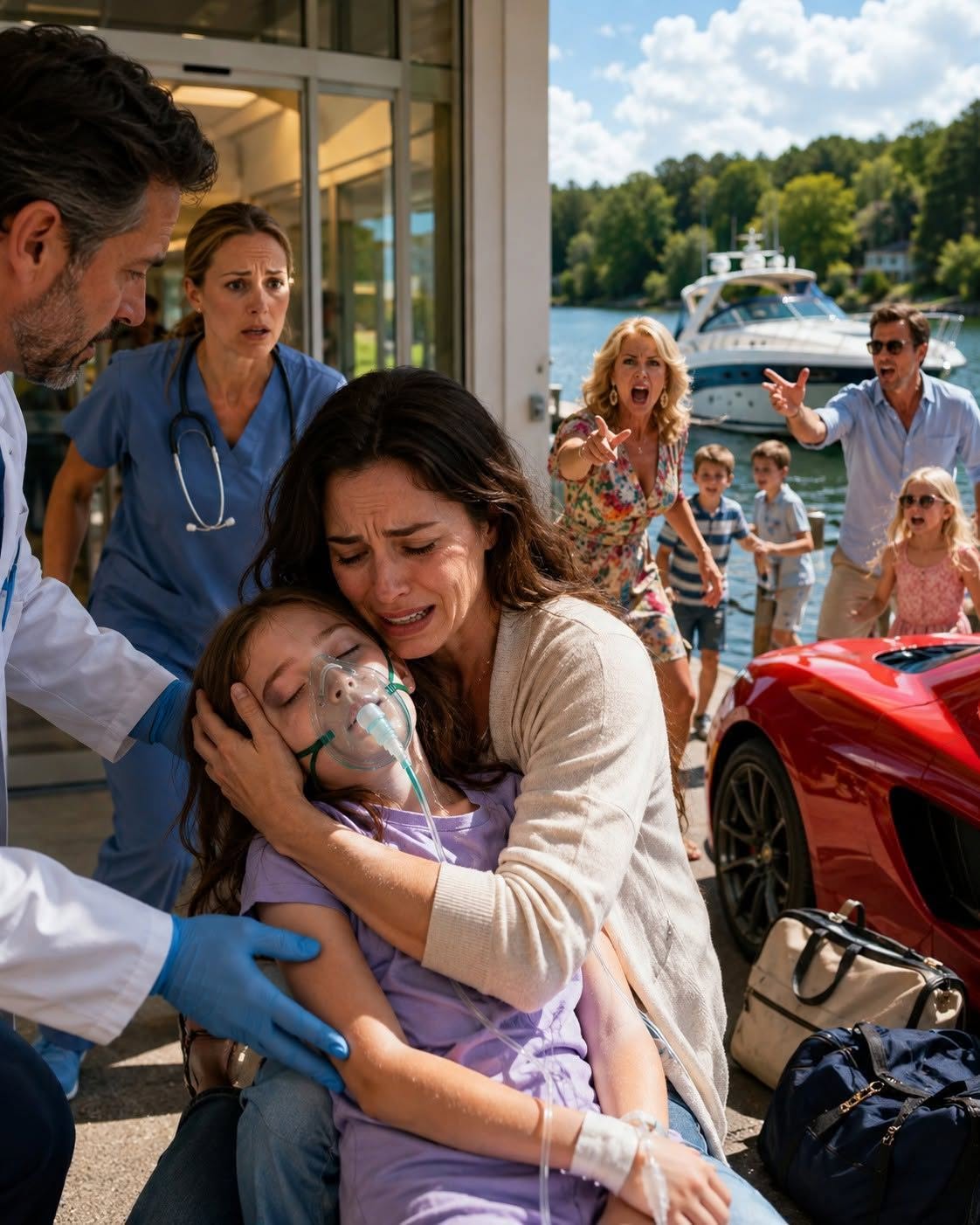 88My 10-year-old daughter almost died during a severe allergic reaction after my family abandoned her and refused to call an ambulance. Instead, they took the other kids on a luxury day trip like nothing was happening. I never raised my voice, but three hours later, their lives began falling apart.