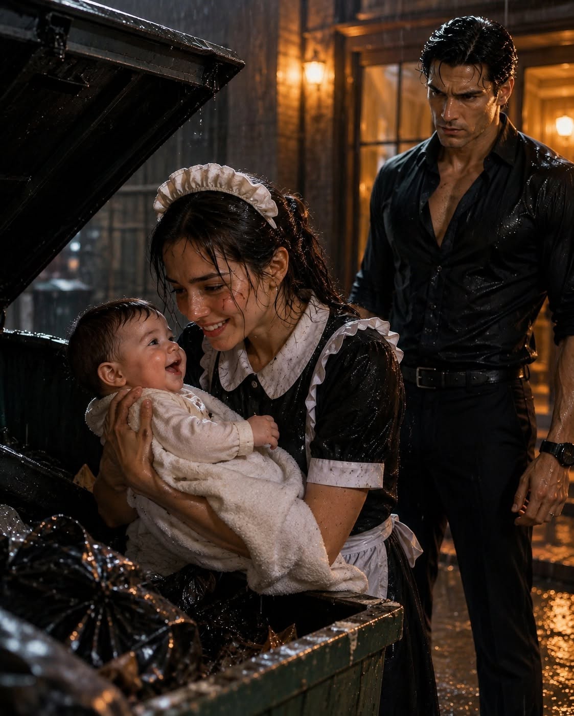 A tiny blue hand was the first thing I saw when I lifted the dumpster lid behind the Valente estate. Minutes later, I was on my knees in the Chicago rain, accused of trying to murder a seven-month-old baby, while her father, one of the city's most feared crime bosses, ordered his guards to drag me into his basement.
