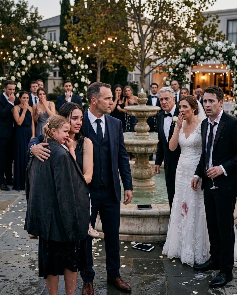 My father threw me and my four-year-old daughter into a fountain at my sister’s wedding while the guests applauded.