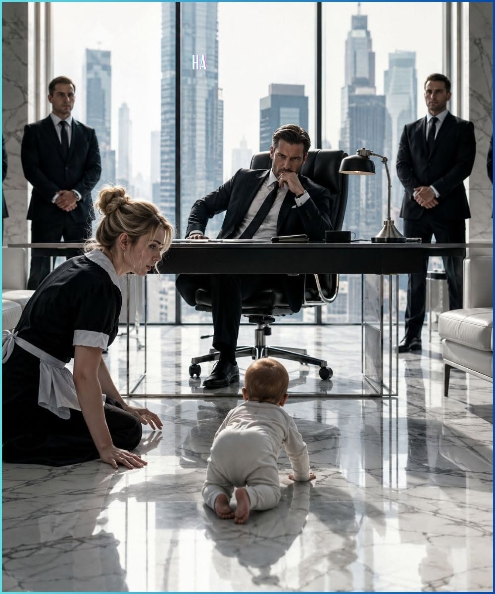 The Poor Maid’s Baby Crawled Into the Mafia Boss’s Office, and His Next Decision Put a Target on All Three of Them