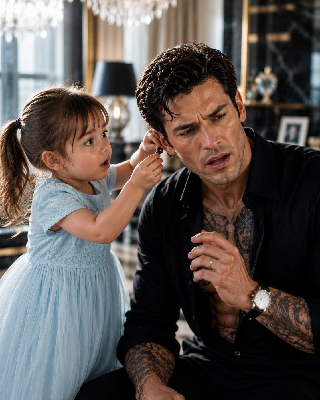 My three-year-old son spotted something inside the mafia boss’s ear that every doctor had missed, and minutes later, the man who had been deaf for three years could hear again. But when Dominic realized what had been lodged inside him all that time, his face went cold, because his deafness hadn’t been an accident.