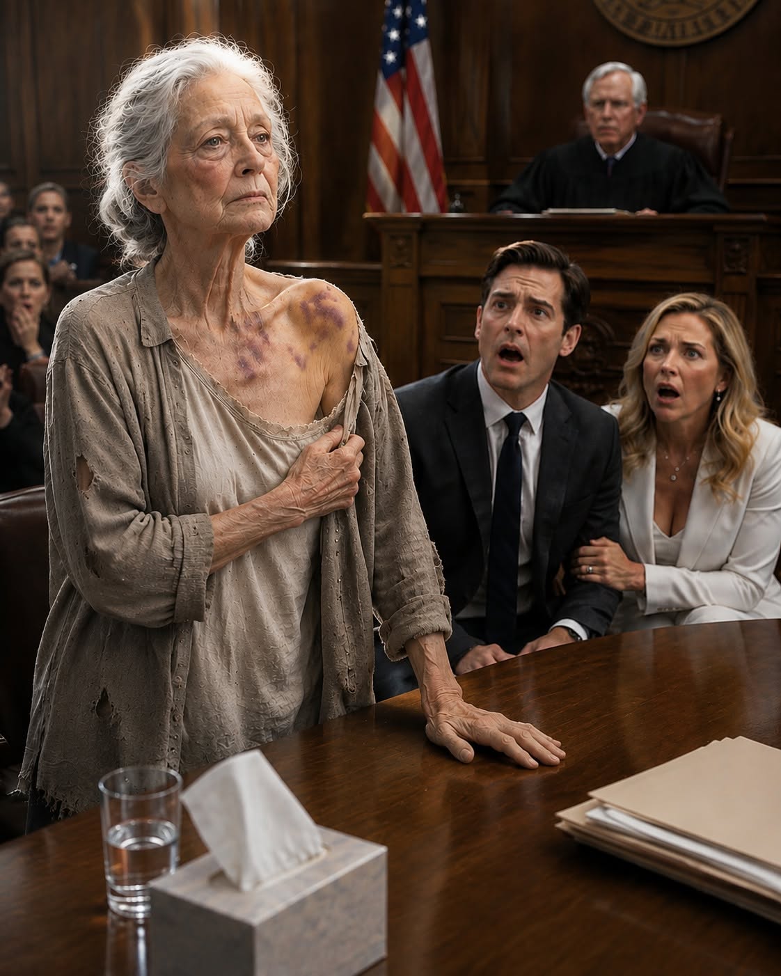 My son and daughter-in-law walked into court believing they had already destroyed my life, but their plan to take my home and savings collapsed the moment the judge recognized me. They had built their entire case around making me look like a confused, helpless old woman, never realizing I had spent decades exposing people exactly like them.