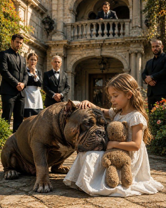 Nobody Could Tame This Mafia Boss’s Bulldog — Then a Little Girl Did Something Shocking!