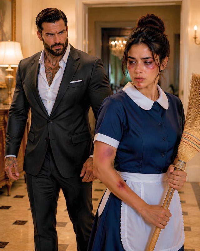 "MAFIA BOSS NOTICES HIS TERRIFIED MAID SECRETLY HIDING BRUISES, WHAT HE DID NEXT SHOCKED THE ENTIRE CITY