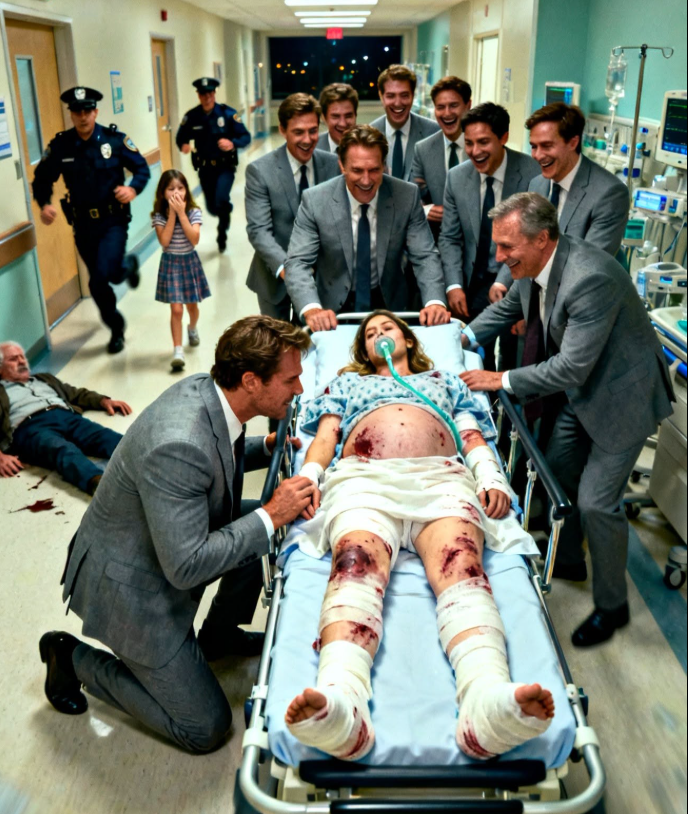 My pregnant wife’s father and eight brothers beat her so brutally that our unborn child died—then stood outside her ICU room laughing because they believed I was nothing more than a harmless businessman. They had no idea that one message from me could freeze their money, expose their crimes, and turn every powerful ally they trusted against them before sunrise.