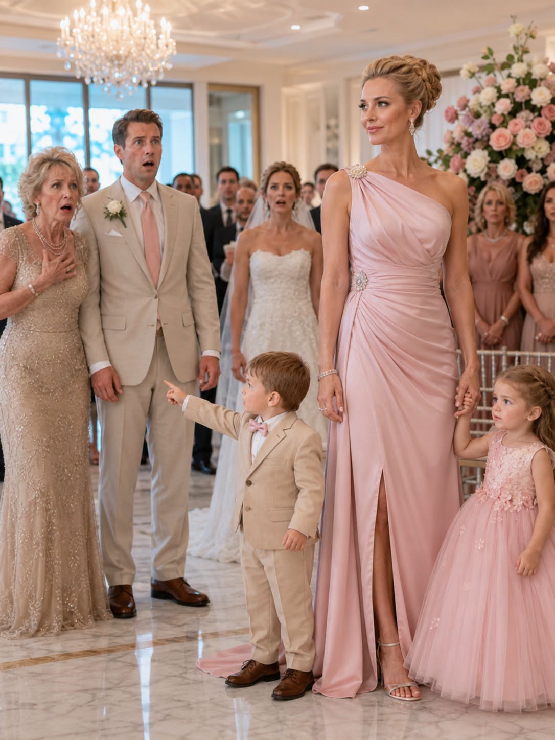 The Groom Smiled—Until The Little Boy Pointed At Him