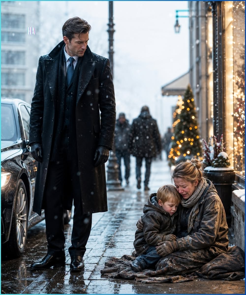 The Millionaire Stopped Walking When a Crying Mother Told Her Little Boy They Had No New Year Left
