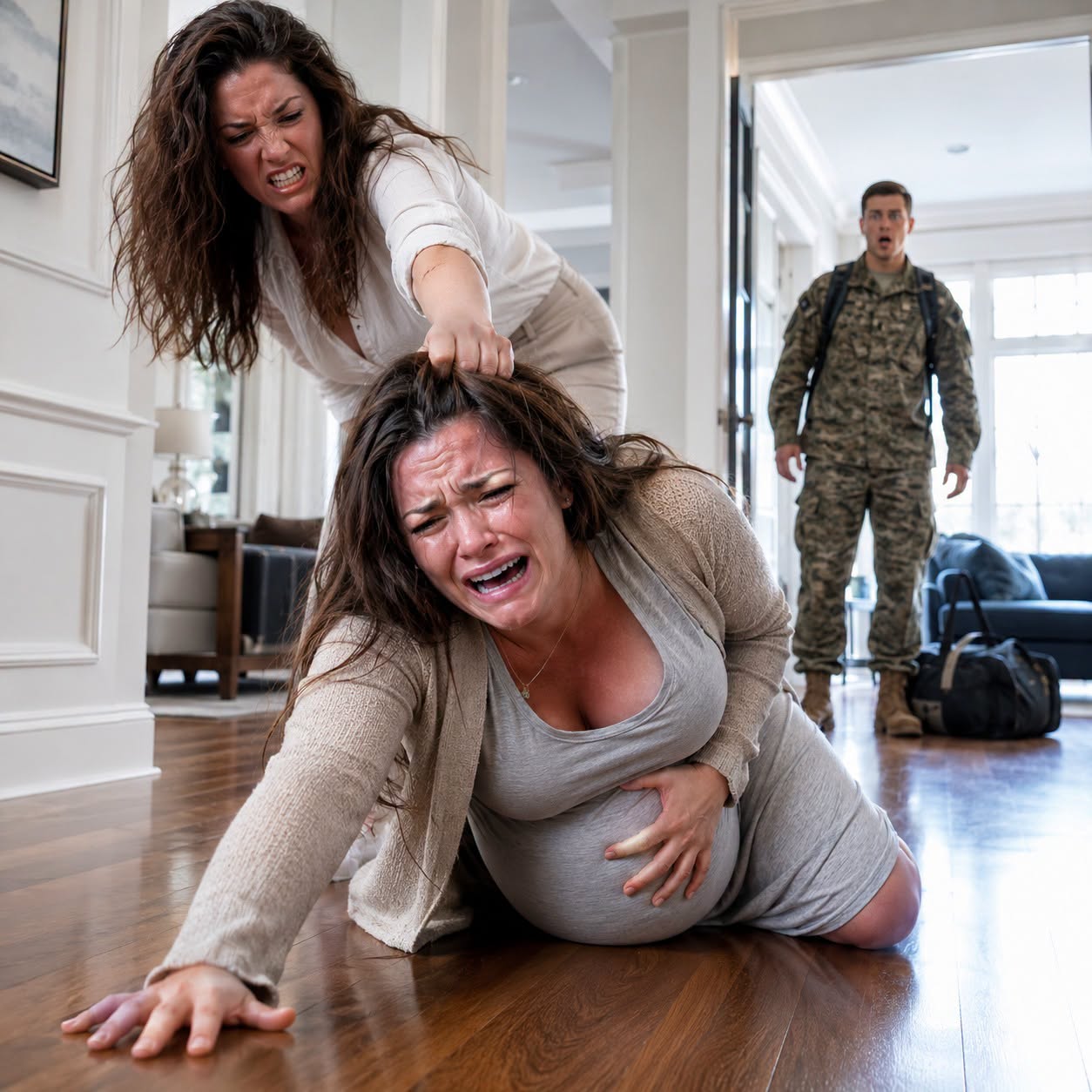 My Sister-in-Law Called My Unborn Baby "Another Man's Bastard"... Then My Soldier Husband Walked Through the Front Door.