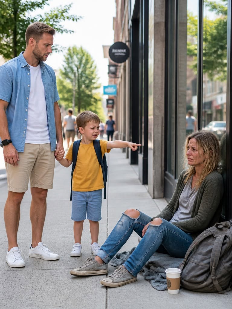 #Part3 "Dad, look... it's Mom." Three years after laying my wife to rest, my eight-year-old son pointed toward a homeless woman on the street. Then, she muttered a five-word phrase that turned our entire world upside down.