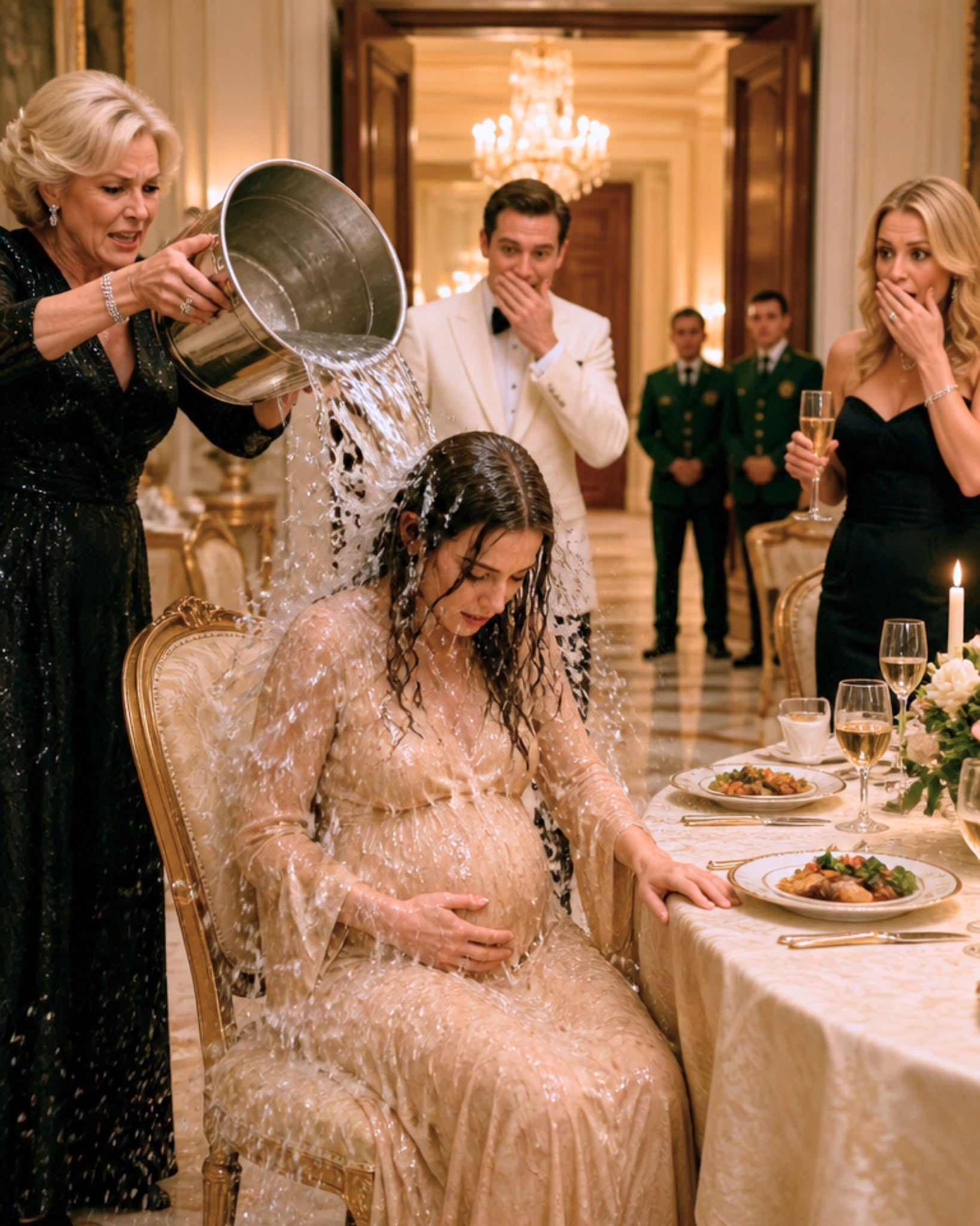 I Never Told My Ex-Husband or His Wealthy Family That I Was the Hidden Owner of the Multi-Billion-Dollar Company They All Worked For. To Them, I Was Nothing More Than the "Poor, Pregnant Burden" They Put Up With Out of Pity. During a Family Dinner, My Ex-Mother-in-Law Dumped a Bucket of Ice-Cold, Filthy Water Over My Head and Smiled, “At Least You Finally Took a Bath.” I Quietly Sent a Three-Word Message. Ten Minutes Later, Everyone at That Table Was Begging Me to Stop.