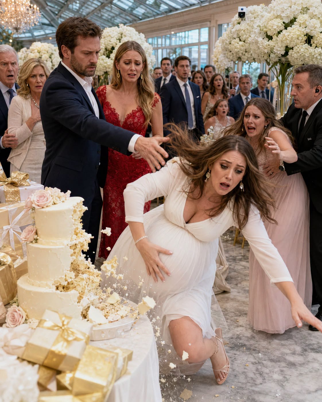 “You Caused This.” Eight Months Pregnant, I Watched My Husband Bring His Mistress to My Baby Shower and Shove Me Into the Cake