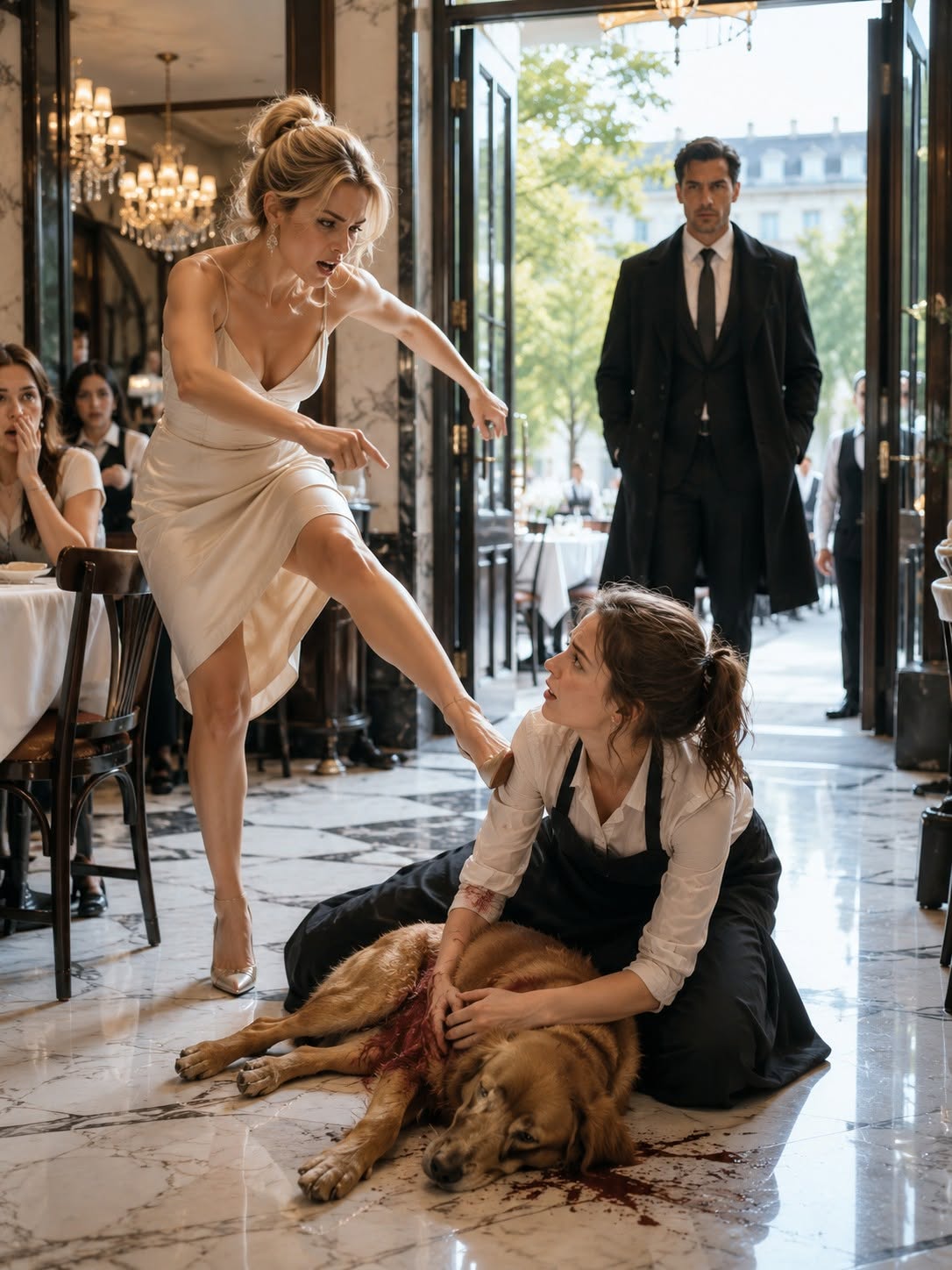 The Mafia Boss's Fiancée Kicked a Waitress for Saving a Dying Dog—She Had No Idea Who Was Walking Through the Door